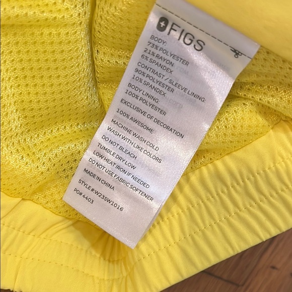 BRIGHT YELLOW Figs Jacket - Picture 4 of 5